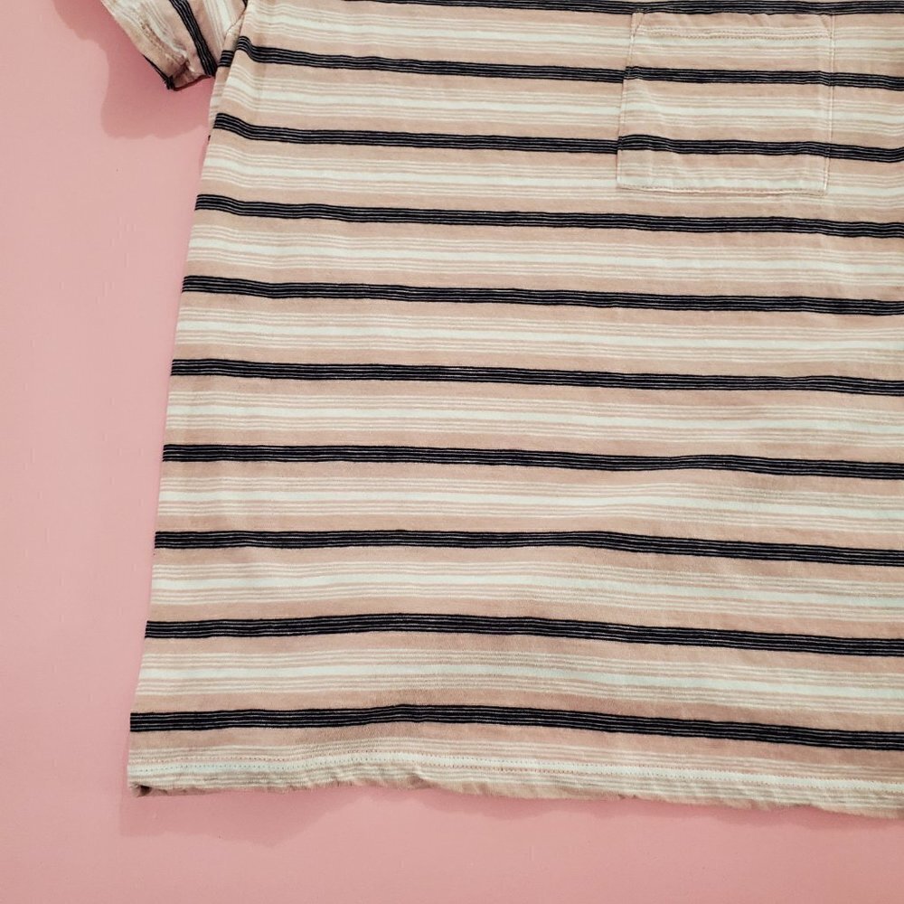 🖤 Dip Pink White Black Stripped T-Shirt 🖤 - Picture 5 of 12